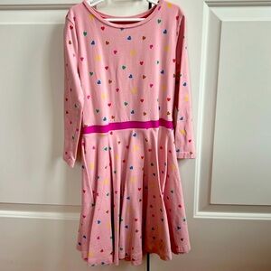 Mini Boden fit and flare heart dress